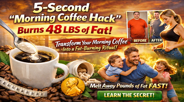 5-Second “Morning Coffee Hack” That Burns 48lbs of Fat
